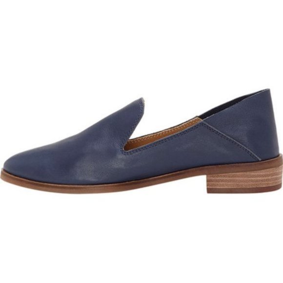 Lucky Brand Cahill Leather Loafer Flats Slip On Mule Sandals Fold Down Back Heel - Picture 7 of 15